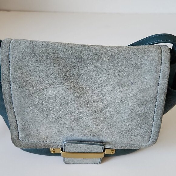 FOSSIL | Alpine Green Ava Crossbody Bag Leather Suede - Picture 6 of 10